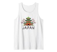 Giappone Travel Cherry Blossom Pagoda Tops, Tees & Accessori Canotta