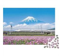Giappone Treno Montagna Puzzle 1000 Pezzi In puzzle in Cartone Premium, Un Gioco Di Puzzle Per Disintossicazione Digitale, Ideale Per Giochi Di Puzzle Da Viaggio, Serata Giochi 70x50cm/1000pcs
