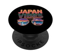Giappone Vibes Estetica Viaggio Mood, Tokyo Energy PopSockets PopGrip Adesivo