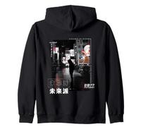 Giapponese 80's 90's Estetica cyberpunk di Tokyo vaporwave Felpa con Cappuccio