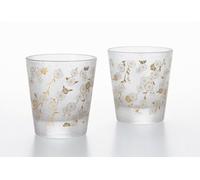 Giapponese Acqua Vetro Set Nippon Gusto Wa Komon Motivo IN Lacrime Ciliegia