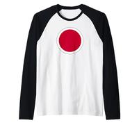 GIAPPONESE AIR FORCE ROUNDEL INSIGNIA JASDF FORZE ARMATE GIAPPONE Maglia con Maniche Raglan