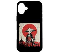Giapponese Alien Warrior Samurai Katana Ufo Art Donne Uomini Bambini Custodia per iPhone 16 Plus