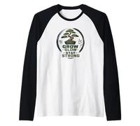 Giapponese Bonsaï arbre Plante Motivations Bonsaï Maglia con Maniche Raglan