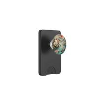 Giapponese Calico Cat Toccando Colorful Koi Pesce Stagno Luna Rossa PopSockets PopWallet per MagSafe