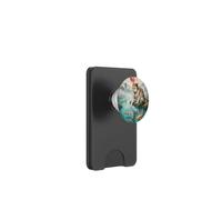 Giapponese Calico Cat Toccando Colorful Koi Pesce Stagno Luna Rossa PopSockets PopWallet per MagSafe