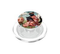 Giapponese Cat Geisha con Baby Kitten Garn Balls Yarn PopSockets PopGrip per MagSafe
