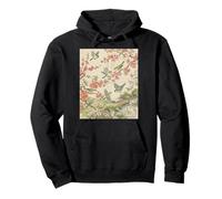 Giapponese Cherry Blossom Birds Koi Art Felpa con Cappuccio