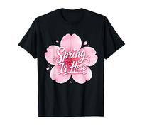 Giapponese Cherry Blossom Sakura Flower Spring is Here Maglietta