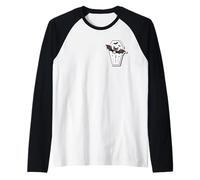 Giapponese Chibi Bat - Spettrale Kawaii Halloween Maglia con Maniche Raglan