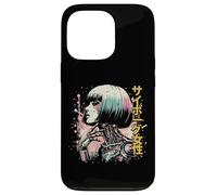 Giapponese Cyborg Donna Cyberpunk Arte Donne Ragazze Bambini Uomini Custodia per iPhone 13 Pro