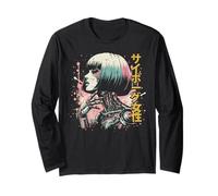 Giapponese Cyborg Donna Cyberpunk Arte Donne Ragazze Bambini Uomini Maglia a Manica