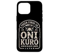 Giapponese Dark Lager Kuro Oni Beer & Folklore Fans Kanji Custodia per iPhone 16 Pro Max