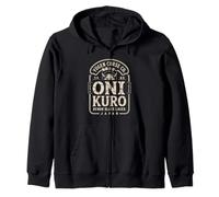 Giapponese Dark Lager Kuro Oni Beer & Folklore Fans Kanji Felpa con Cappuccio