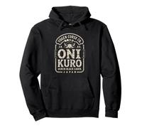 Giapponese Dark Lager Kuro Oni Beer & Folklore Fans Kanji Felpa con Cappuccio