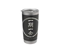 Giapponese Detto Ichigo Ichie Tea Cerimonia Mindfulness Kanji Bicchiere termico in acciaio inox doppia parete