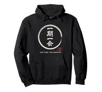 Giapponese Detto Ichigo Ichie Tea Cerimonia Mindfulness Kanji Felpa con Cappuccio