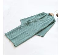 Giapponese Donna a Righe Kimono Accappatoio Pigiami Bagno Abito 3/4 Maniche