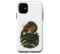 Giapponese Dragon Wave Volcano Sun Mitico Potere Custodia per iPhone 11