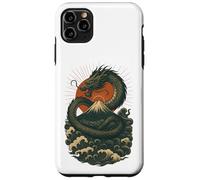 Giapponese Dragon Wave Volcano Sun Mitico Potere Custodia per iPhone 11 Pro Max