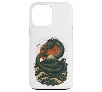 Giapponese Dragon Wave Volcano Sun Mitico Potere Custodia per iPhone 13 Pro Max
