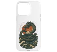 Giapponese Dragon Wave Volcano Sun Mitico Potere Custodia per iPhone 15 Pro Max