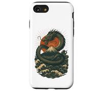 Giapponese Dragon Wave Volcano Sun Mitico Potere Custodia per iPhone SE (2020) / 7 / 8