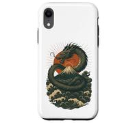 Giapponese Dragon Wave Volcano Sun Mitico Potere Custodia per iPhone XR