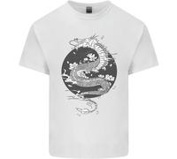 Giapponese Fantasia Dragon Sole Sfondo T-Shirt Ragazzi Ragazze
