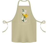 Giapponese Fiori Citazione Giappone Cambiamento Cotone Grembiule 100% Biologico