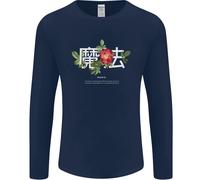 Giapponese Fiori Frase Giappone Magia Uomo Maniche