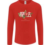 Giapponese Fiori Frase Giappone Magia Uomo Maniche