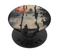 Giapponese Floating World in Retro Vaporwave Harajuku 90's PopSockets PopGrip Adesivo