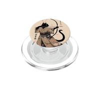 Giapponese Gatto Nero Arciere Tiro Con L'arco Arco & Freccia PopSockets PopGrip per MagSafe
