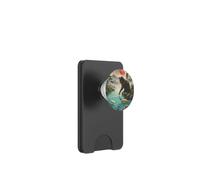 Giapponese Gatto Nero Koi Pesci Stagno Luna Rossa Sakura Vintage PopSockets PopWallet per MagSafe
