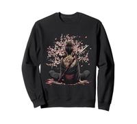 Giapponese Geisha Sakura Cherry Blossom Giapponese Samurai Ragazza Felpa