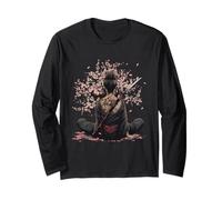 Giapponese Geisha Sakura Cherry Blossom Giapponese Samurai Ragazza Maglia a Manica