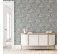 Giapponese Giardino da Parati Rondine Uccelli Orientale Salice Ciliegia Alberi