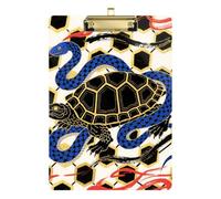 Giapponese Golden Turtle Snake A4 Stima Appunti Impermeabile per Calcio Softball Coaching Dimensioni 9 x 12