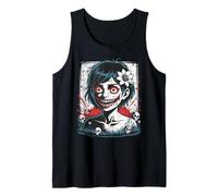 Giapponese Goth Creepy Emo Y2K Giappone Horror Anime Manga Canotta
