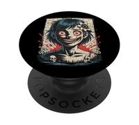 Giapponese Goth Creepy Emo Y2K Giappone Horror Anime Manga PopSockets PopGrip Adesivo