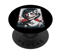 Giapponese Goth Creepy Emo Y2K Giappone Horror Anime Manga PopSockets PopGrip Adesivo