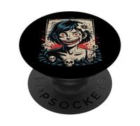 Giapponese Goth Creepy Emo Y2K Giappone Horror Anime Manga PopSockets PopGrip Adesivo