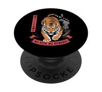 Giapponese Graphic Design Motivazione Nessun Rischio Nessuna Ricompensa Giappone PopSockets PopGrip Adesivo