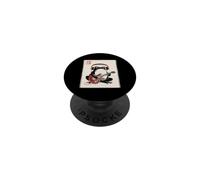 Giapponese Grumpy Frog Chitarrista Musica Rock Asiatico Woodblock PopSockets PopGrip Adesivo