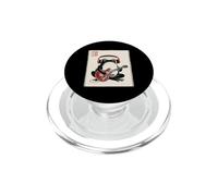 Giapponese Grumpy Frog Chitarrista Musica Rock Asiatico Woodblock PopSockets PopGrip per MagSafe