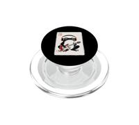 Giapponese Grumpy Frog Chitarrista Musica Rock Asiatico Woodblock PopSockets PopGrip per MagSafe