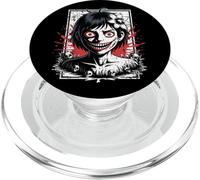 Giapponese Horror Anime Manga Giappone Y2K Ragazza raccapricciante Goth PopSockets PopGrip per MagSafe