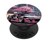 Giapponese Legend JDM Racing Car Tokyo Street Sakura Blossom PopSockets PopGrip Adesivo