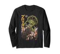 Giapponese Mostro Film Kaiju Vegetale Broccoli Anime Maglia a Manica